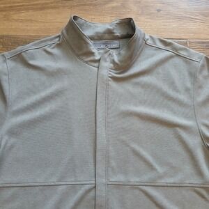 Matte Grey Jacket Mens Extra Large Full Zip Golf Lightweight Performance Stretch